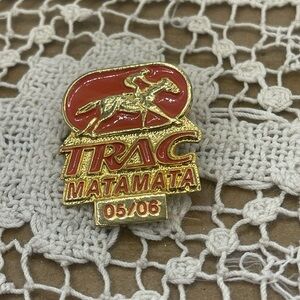 Trac Matamata Gold and Red Collector's Pin‎